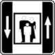 Pictogram No Z-RA043: Elevator/Passenger Lift (Dźwig osobowy from alleBHP.pl)