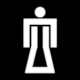 Takahashi page 87, Pictogram No 27: Toilet for Women. Skandia 1998. Design: Gabor Palotai