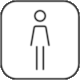 Acropolis Museum Map Leaflet: Pictogram Women's Toilet