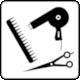 Pictogram No Z-RA008: Hairdresser (Fryzjer from alleBHP.pl)
