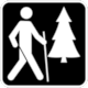 Pictogram No Pict-70: Hiking Trail (Sentier de randonne pdestre) from Qubec