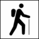 Traffic Sign Symbol No 10313: Walks or Hiking Trails (Sprehajaine ali planinske poti, Slovenia 2015)