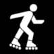 Parks Canada Pictogram No 6-4-105: In-line Skating