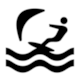 Map Symbol: Water activities (board) by Ordnance Survey MapZone
