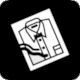 Takahashi page 18, Pictogram No 15: Laundry Service. FIT  Resort Club. Design: Brooks, Takaaki Yoshinobu