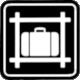 Pictogram Left Luggage (Dutch Railways 1980, Nederlandse Spoorwegen)