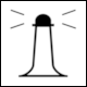 Map Symbol: Lighthouse (Ordnance Survey, 1:50 000 scale)