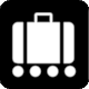 Pictogram Baggage Reclaim (Bagages) from Aroports de Paris: PARIS-Charles de Gaulle Airport (Terminal 1)