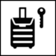 Pictogram Checkroom or Luggage Lockers (Consigna) from Grupo de Trabajo Andaluz de Accesibilidad Cognitiva