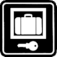 Pictogram Luggage Lockers (Dutch Railways 1980, Nederlandse Spoorwegen)