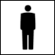CHUV, Lausanne, Pictogram: Toilets for Men (toilettes pour hommes) by integral ruedi baur zrich