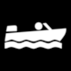 Pictogram T009: Motor Boats (Lanchas a motor) from Bolivia