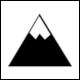 Pictogram Mountain (Monte) from Extremadura