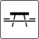 Italian Traffic Sign FIGURA II 209 ART. 125: Picnic Area (Area Picnic)