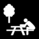 Pictogram AT026 Picnic Area/ rea de Picnic from Bolivia