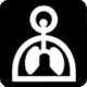 Takahashi page 116, Hospital Signage Pictogram No 8: Respiratory Organs. Design Firm: Sawamura Design Associates (1999)