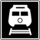 Pictogram SI-29: Railway Transportation (Railway Transport) from Colombia 2015