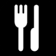 Takahashi page 10, Silverstone 2001, Pictogram No 12: Restaurant. Design: Peter Grundy (Grundy & Northedge)