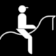 Pictogram No 128: Riding (Cabalgata). Argentina Sealtica Turstica Nacional 2006, by Cnovas Eduardo