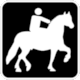 Pictogram No Pict-27: Horseback Riding (Centre questre); from Qubec