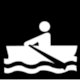 Pictogram No IS,14: Non Powered Boating (Australia, National Aquatic and Recreational Signage Style Manual