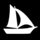 Parcs Nationaux de France, 2014, Pictogram No 126: Sailing (Plaisance)