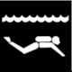 Pictogram No IS,5: Scuba Diving (Australia, National Aquatic and Recreational Signage Style Manual