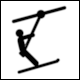 Map Symbol: Tow Lift (Schlepplift; Gerlitzen, Austria)