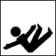 Pictogram Slippery, Danger of Falling from Brady 1984