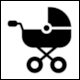 Vector Portal: Icon Baby Carriage 