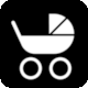 Austrian Railways (BB) Pictogram Baby Carriage