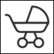 �le-de-France mobilit�s Pictogram No 0040017: Baby Carriage (Landeau)