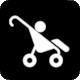 Pierce, T. (1996): The International Pictograms Standard, page 85, Pictogram Stroller, Cochecito