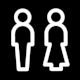Public Information Symbol Toilet (Toilette) vorarlberg museum, Bregenz, Austria