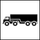 SWISSTRAFFIC Pictogram No 10-33: Semi-trailer Truck (Sattelmotorfahrzeug)