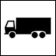 Detail from traffic sign C7: No access for goods vehicles