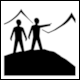 Road Sign Symbol: Viewpoint from Iceland