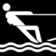 Pictogram No 136: Waterskiing (Esqui acutico). Argentina Sealtica Turstica Nacional 2006, by Cnovas Eduardo