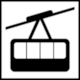 UIC Code 413 Pictogram B.1.15 - Cable Car - Seilschwebebahn